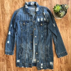Distressed Denim Jacket
